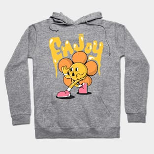 Enjoy, Flower Character Hoodie